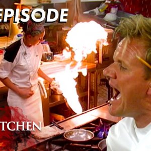 Hell's Kitchen Season 4 - Ep. 10 | Flaming Pan Sets Kitchen Ablaze | Full Episode