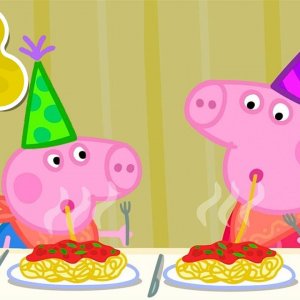 Delicious Spaghetti Birthday Meal! 🍝  | Peppa Pig Full Episodes | 2 Hours of Kids Cartoons