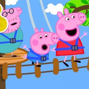 Peppa's Wobbly Bridge Challenge! 🐽 | Peppa Pig Full Episodes